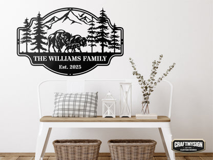 Forest View Metal Sign