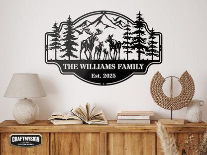 Forest View Metal Sign