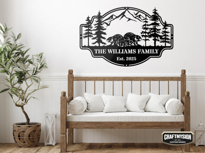 Forest View Metal Sign