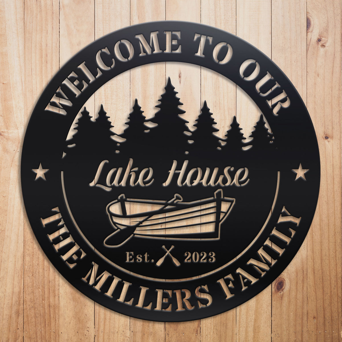 Custom Lake House Metal Sign by Craftmysign – Craft My Sign