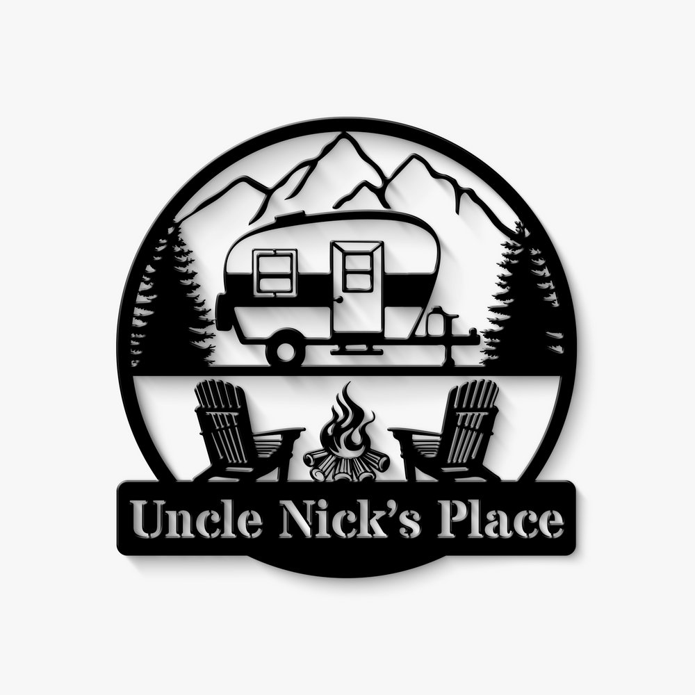 Camper Metal Sign