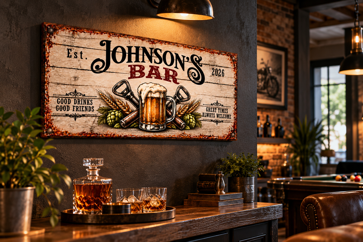 Personalized Bar Canvas