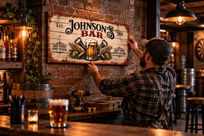 Personalized Bar Canvas