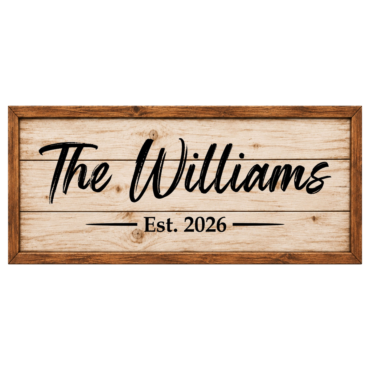 Personalized Family Name Canvas Wall Art