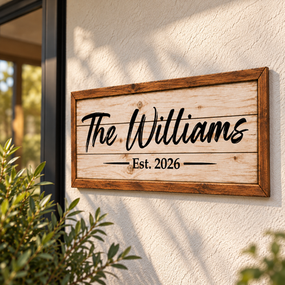 Personalized Family Name Canvas Wall Art