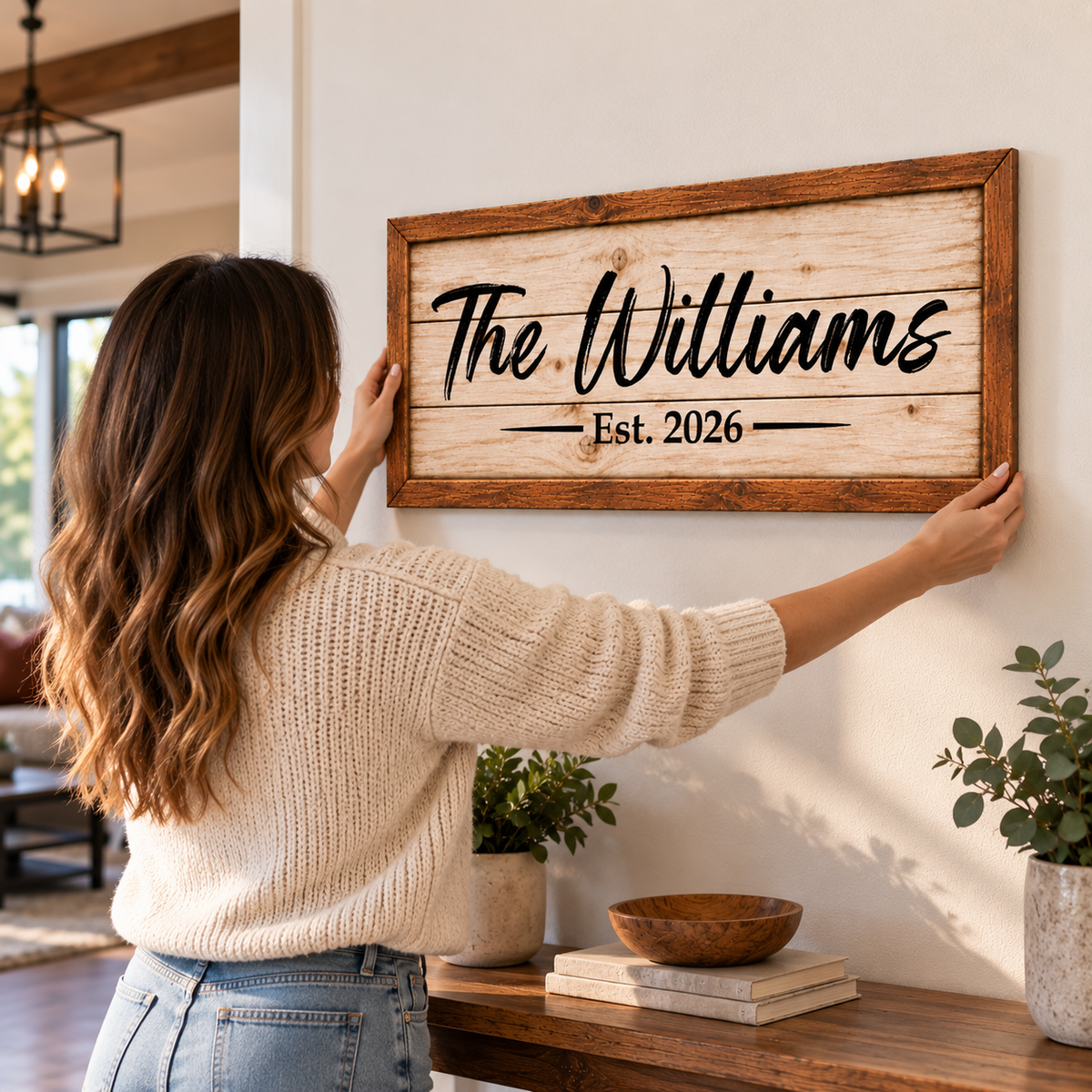 Personalized Family Name Canvas Wall Art