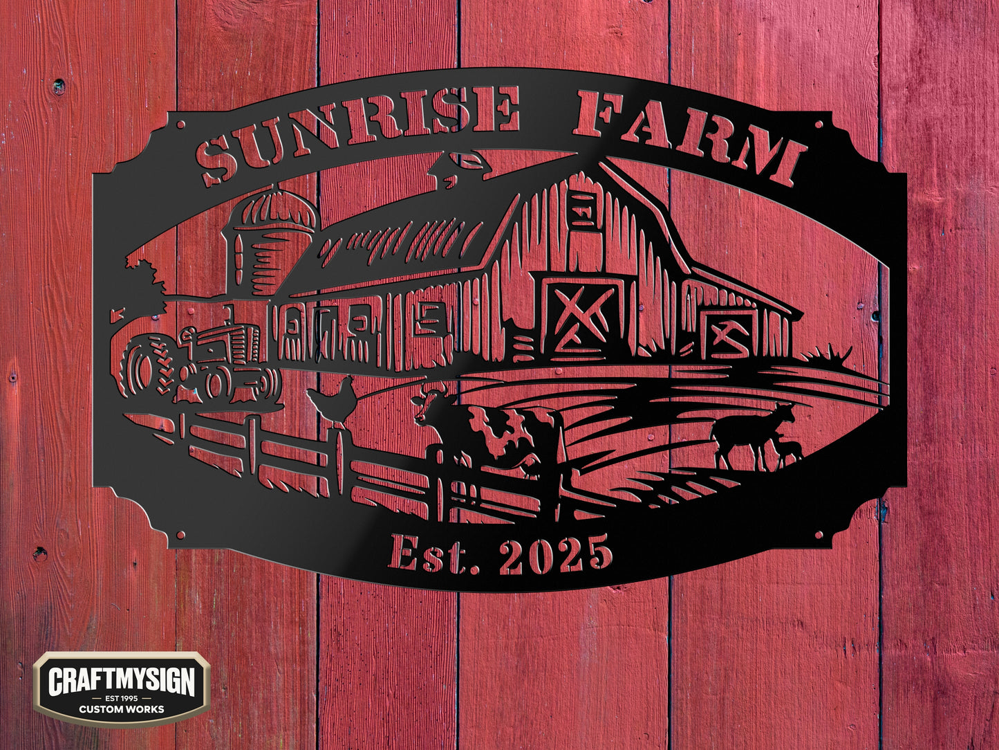 Family Farm Metal Sign