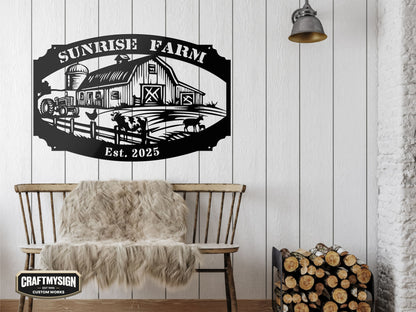 Family Farm Metal Sign