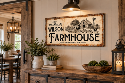 Personalized Farmhouse Canvas
