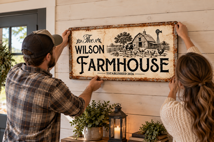 Personalized Farmhouse Canvas