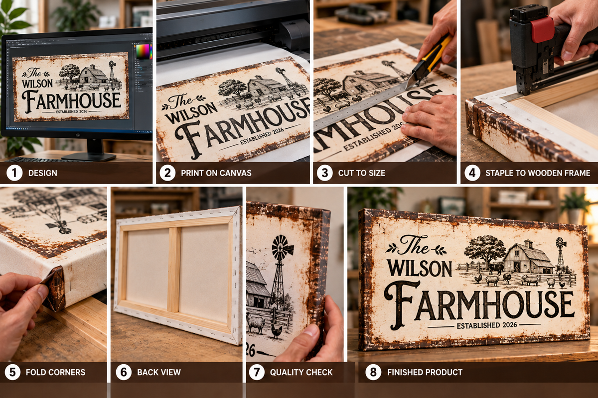 Personalized Farmhouse Canvas