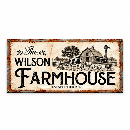 Personalized Farmhouse Canvas