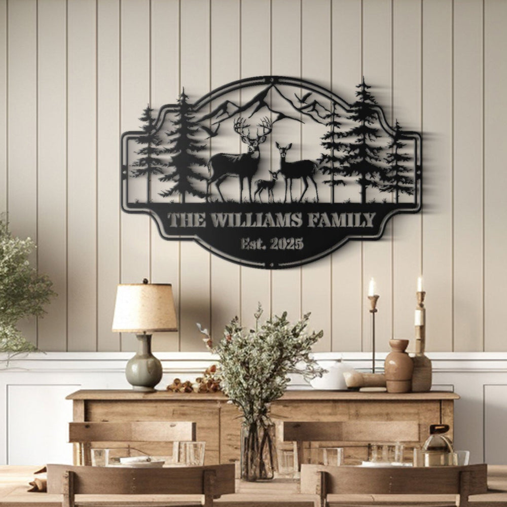 Forest View Metal Sign
