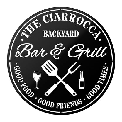 Bar & Grill II Metal Sign