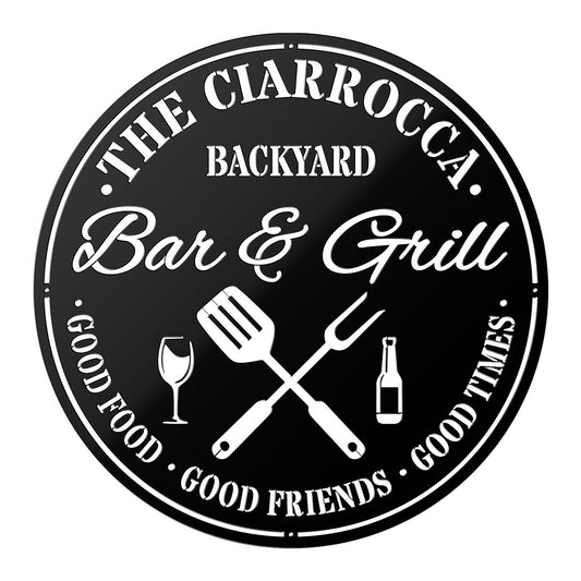Bar & Grill II Metal Sign