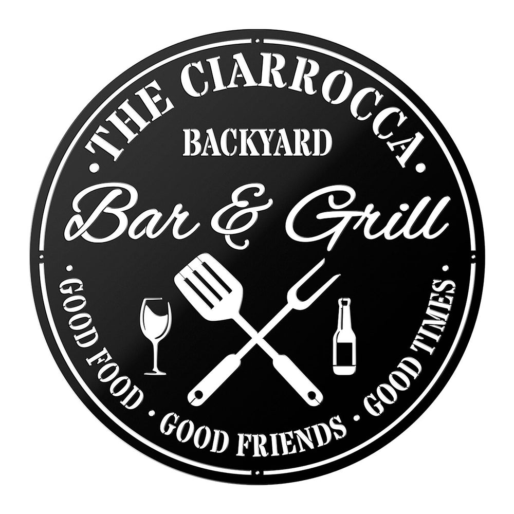Bar & Grill II Metal Sign