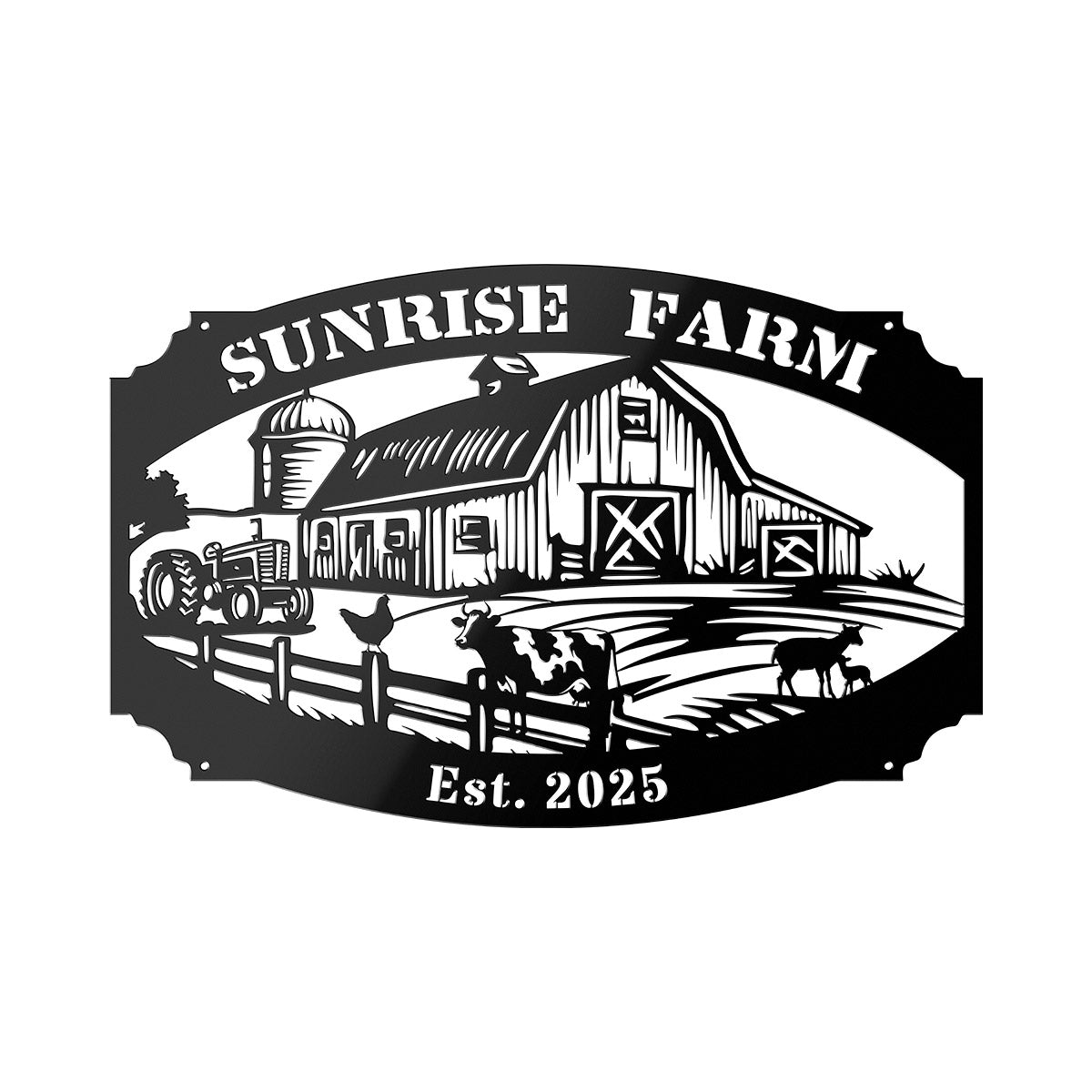 Family Farm Metal Sign