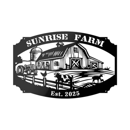 Family Farm Metal Sign
