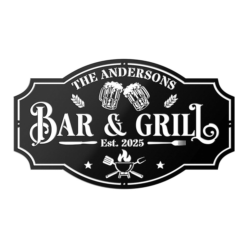 Bar & Grill Metal Sign