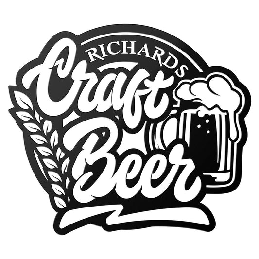 Craft Beer Metal Sign