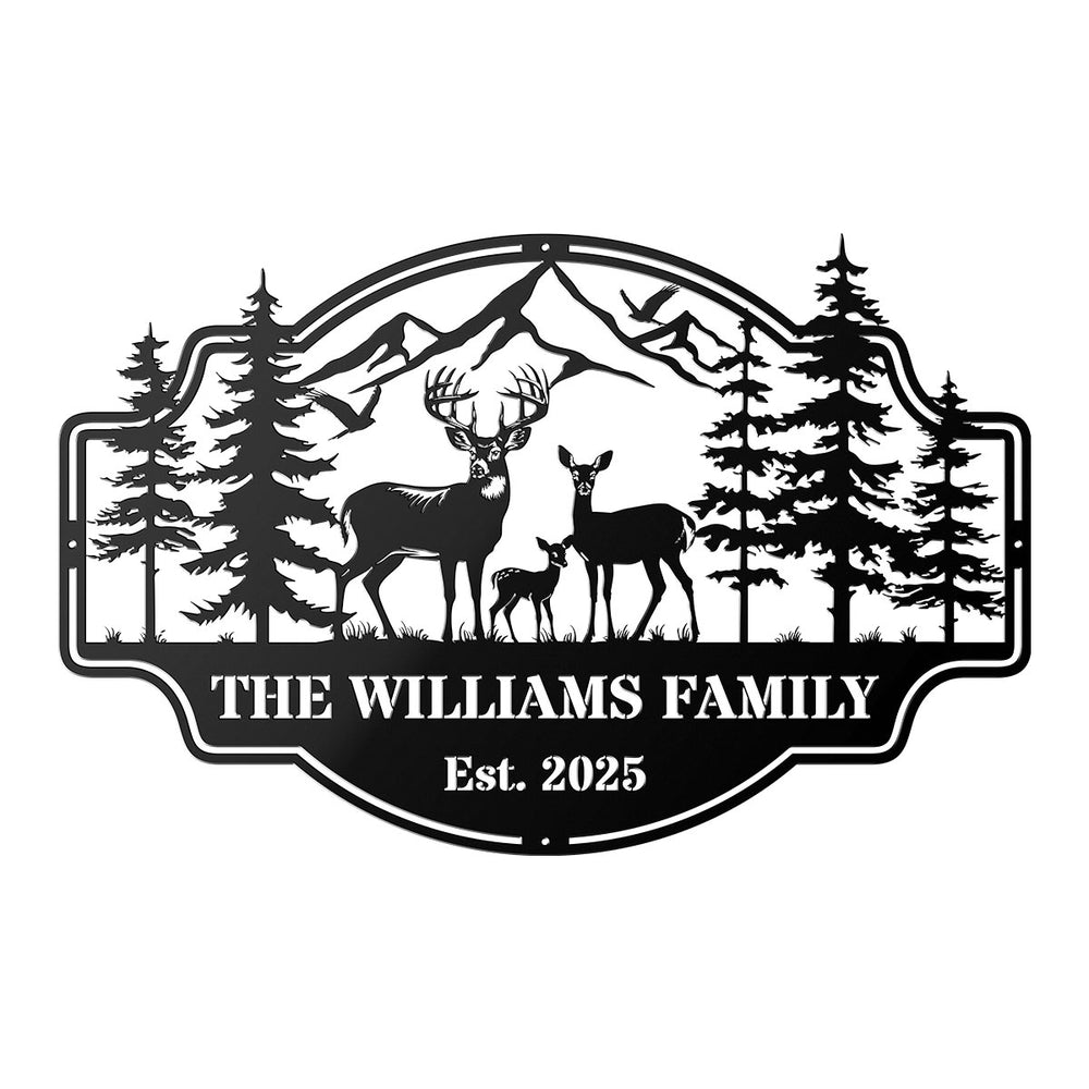 Forest View Metal Sign