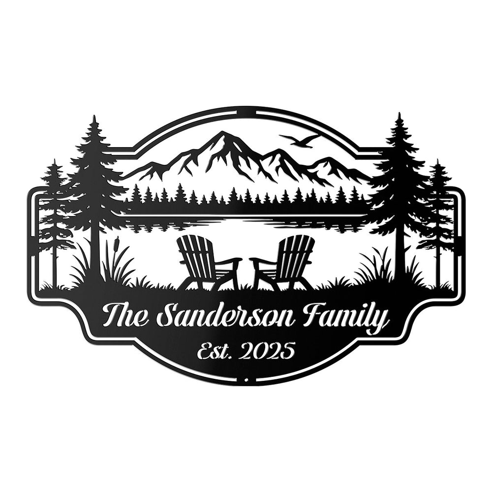 Adirondack Serenity Metal Sign