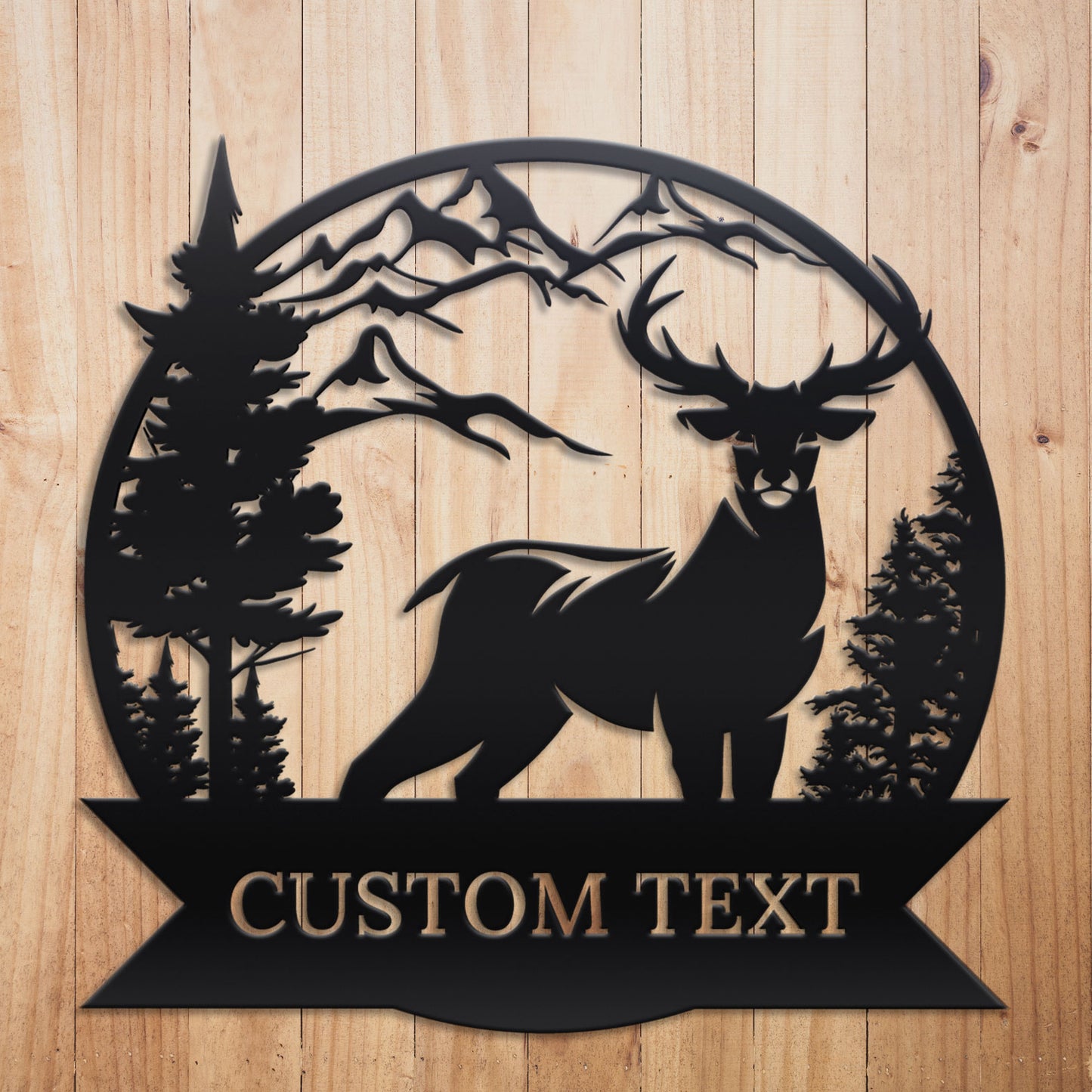 Custom Deer Hunting Metal Sign by Craftmysign – Craft My Sign