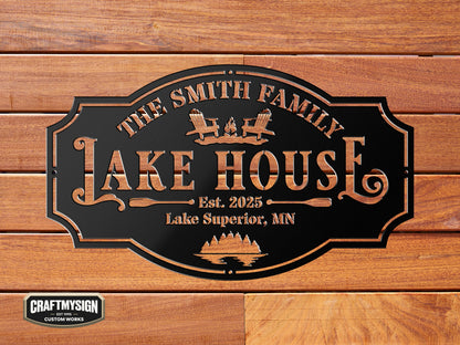 Lake House I Metal Sign