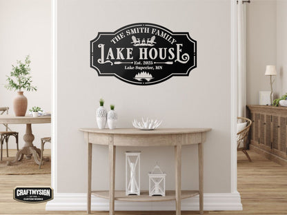 Lake House I Metal Sign