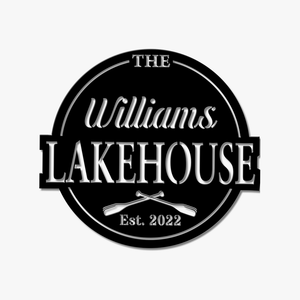 Lakehouse Metal Sign