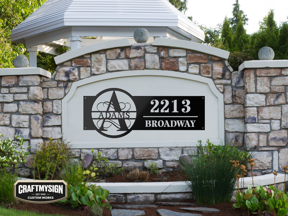 
                  
                    Family Name Address Metal Sign
                  
                