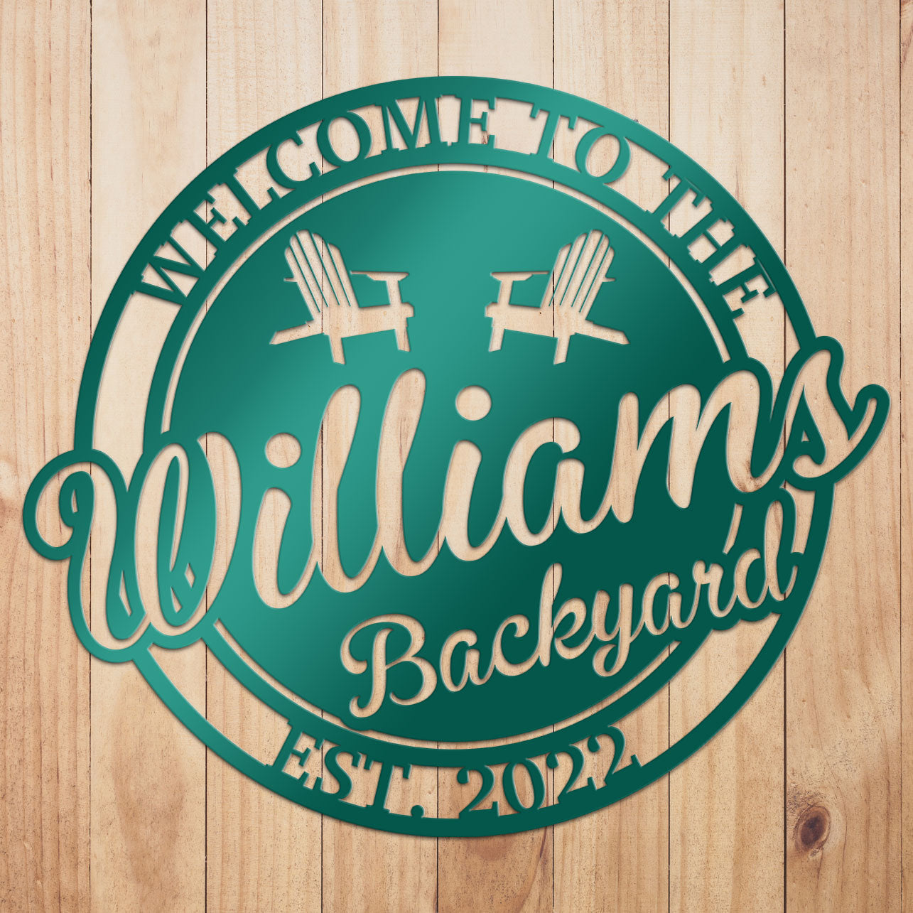 Bakyard Sign Custom Backyard Metal Sign by Craftmysign – Craft My Sign