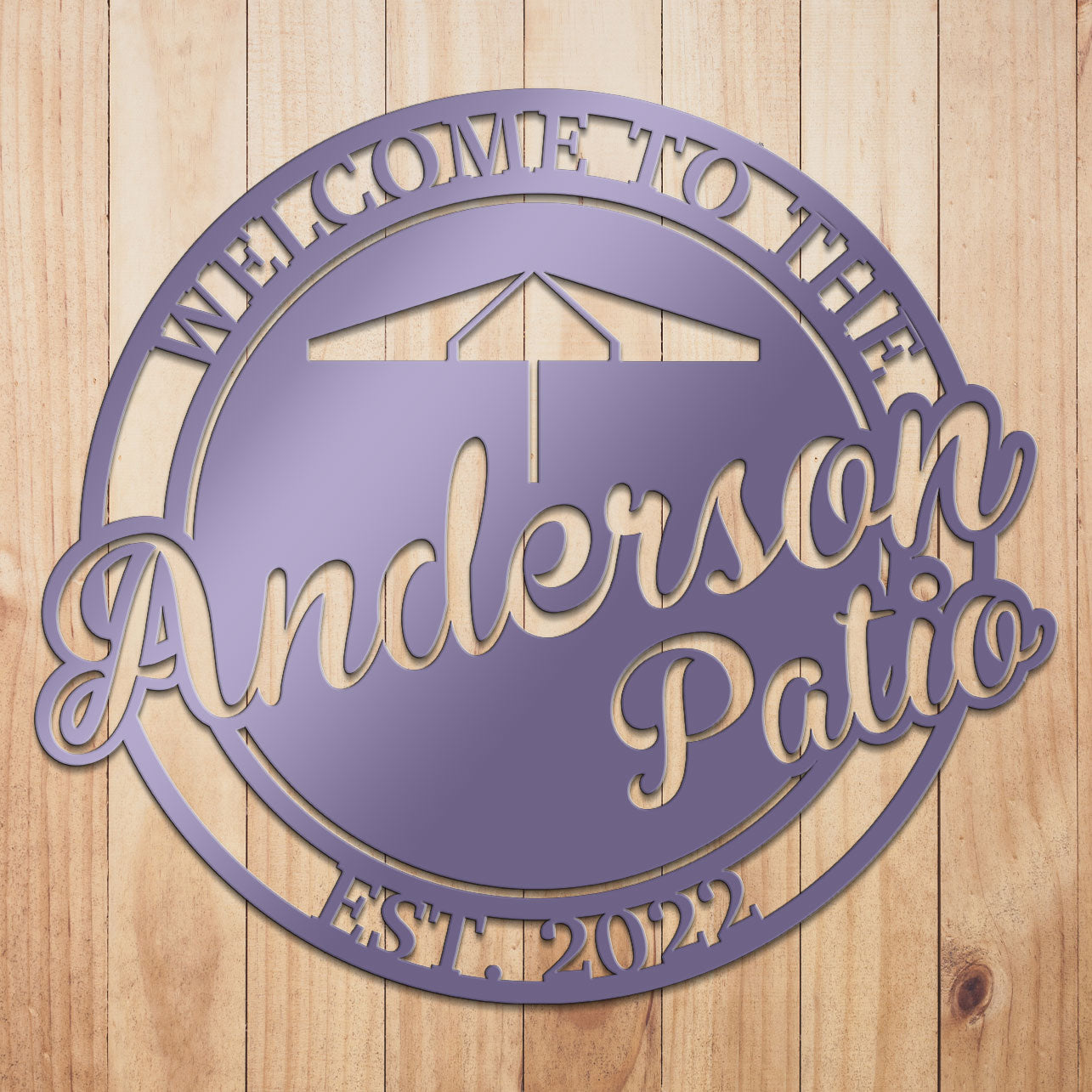 Custom Patio Metal Sign by Craftmysign – Craft My Sign