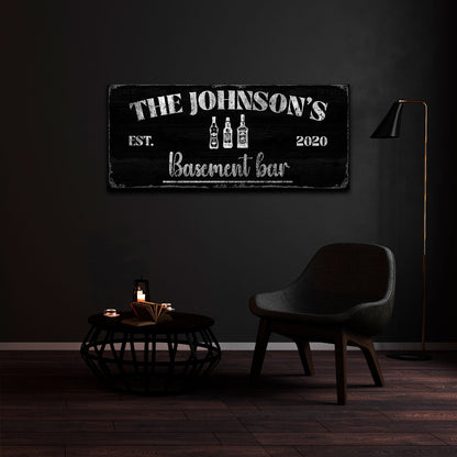 Basement Bar - Canvas Art