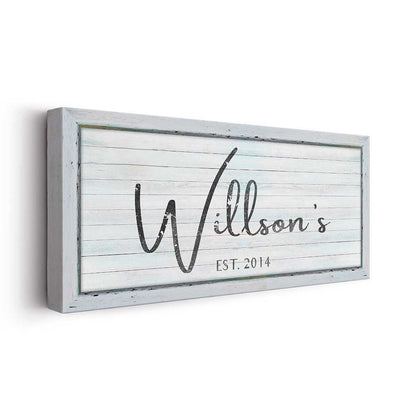 Family Sign - Canvas Art