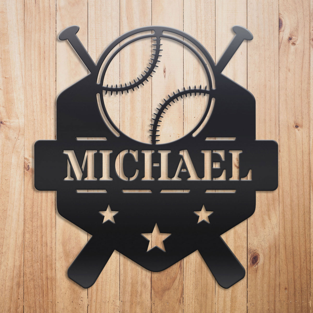 Simple Metal Baseball Sign Custom Baseball Metal Sign by Craftmysign – Craft My Sign