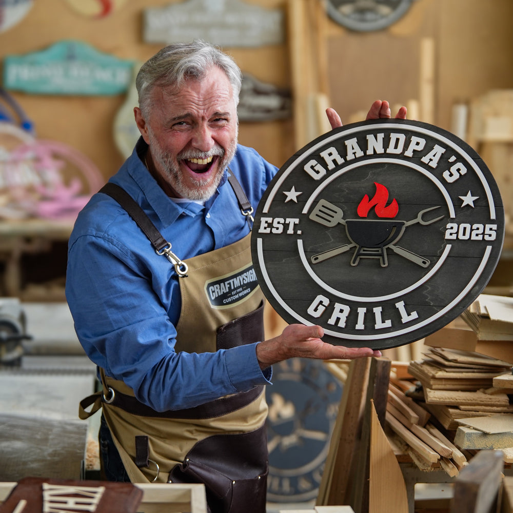 Rounded Grill Sign