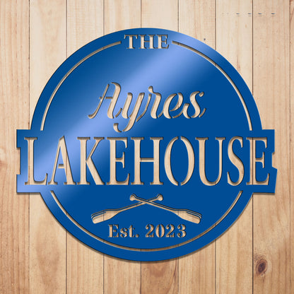 Lakehouse Metal Sign
