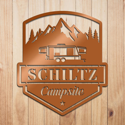 Camping Caravan Sign