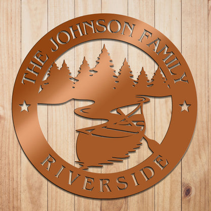 Riverside Metal Sign