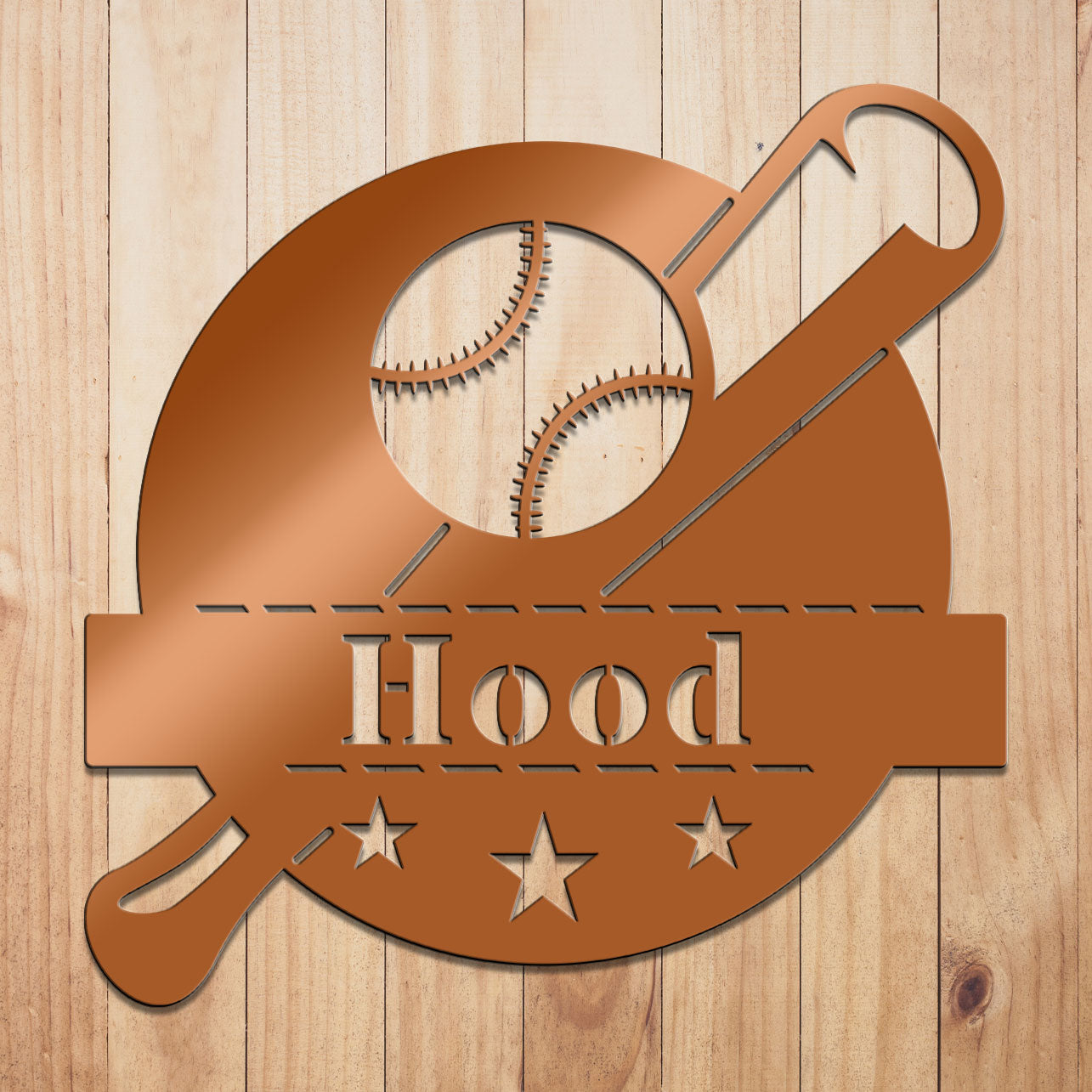 Custom Baseball Monogram Metal Sign by Craftmysign – Craft My Sign