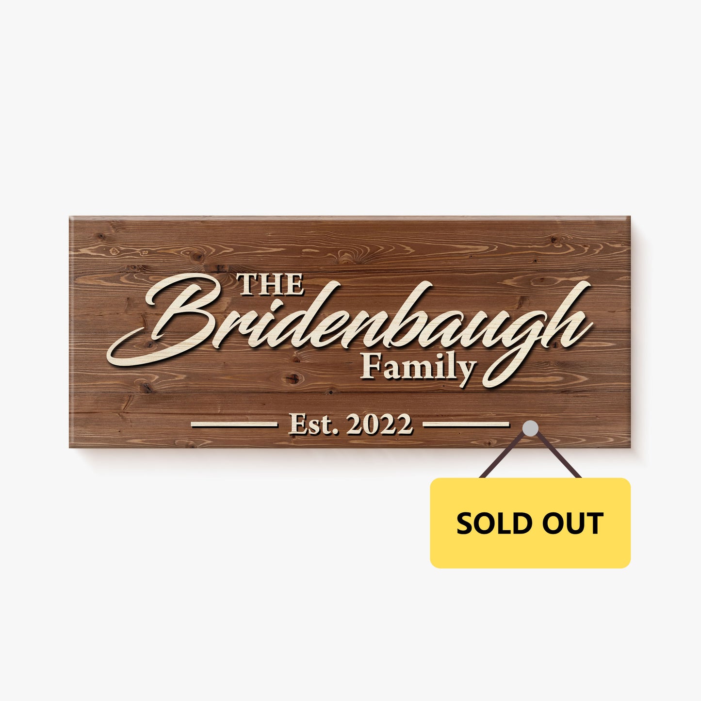 
                  
                    Custom Wooden Sign - Bridenbaugh
                  
                