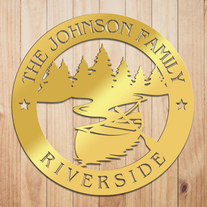 Riverside Metal Sign