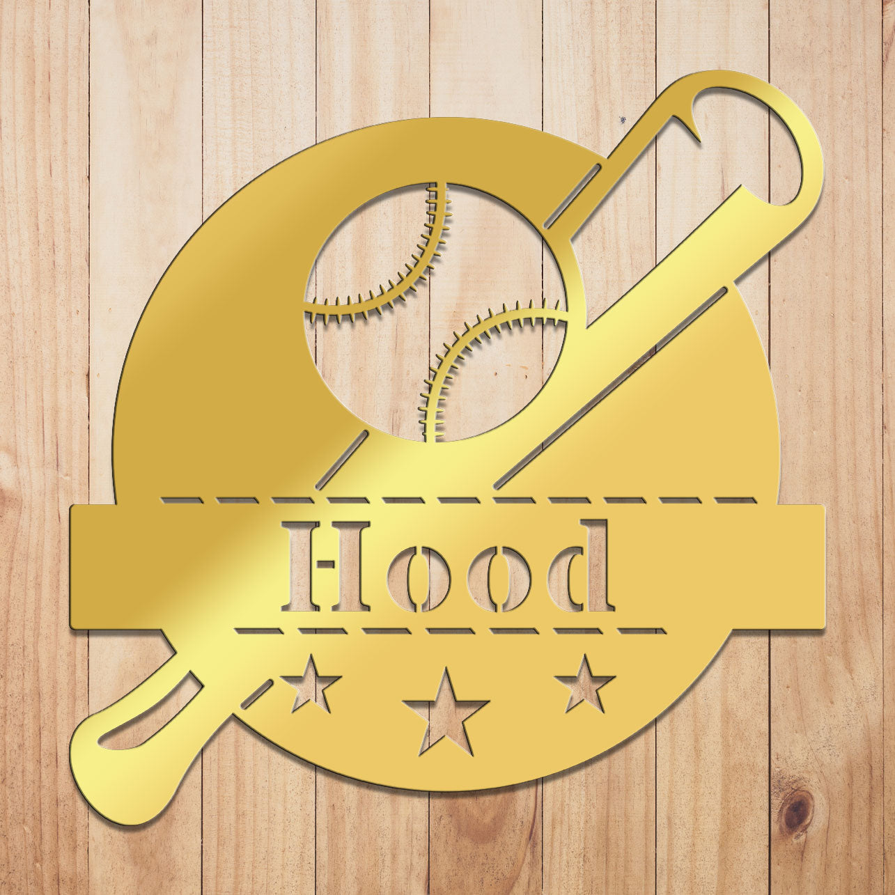 Custom Baseball Monogram Metal Sign by Craftmysign – Craft My Sign