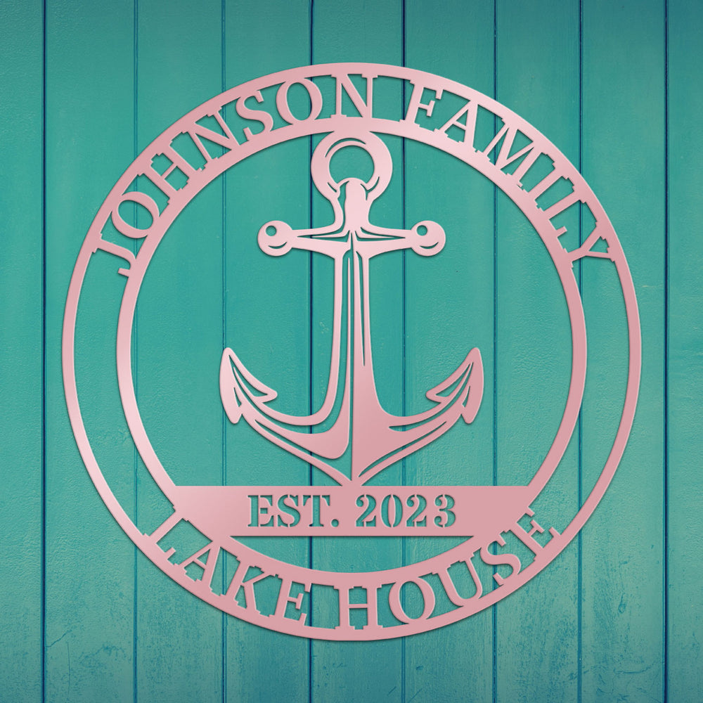 Custom Anchor Metal Sign by Craftmysign – Craft My Sign
