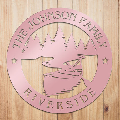 Riverside Metal Sign