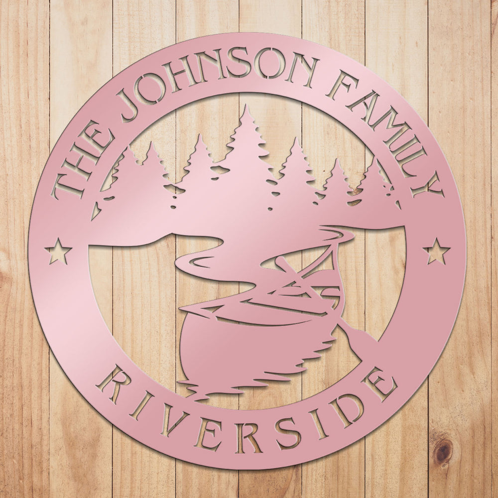 Custom River House Metal Sign by Craftmysign – Craft My Sign