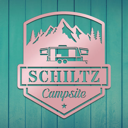 Camping Caravan Sign