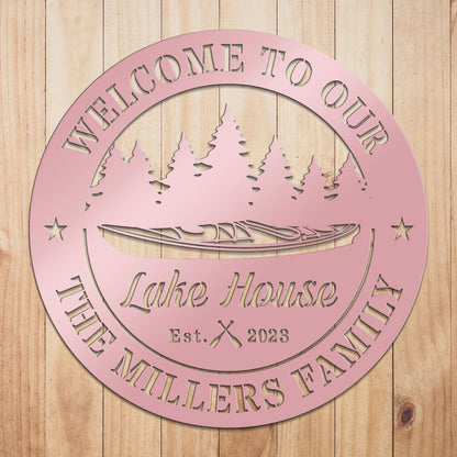 Kayak Metal Sign