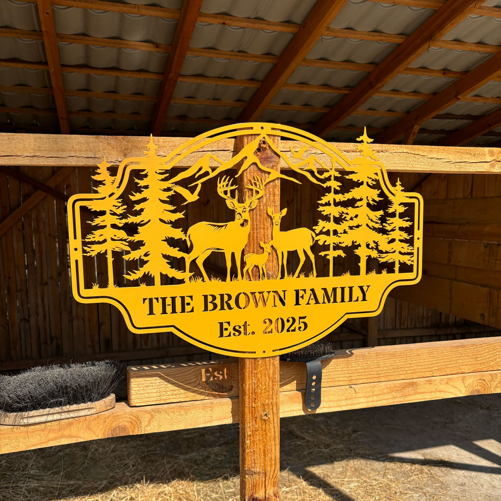Forest View Metal Sign